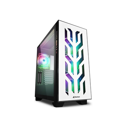 Case Sharkoon ELITE SHARK CA300T | Mid Tower | ATX | White | Vidrio templado | ARGB