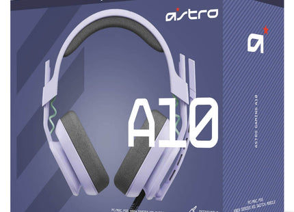 Headset Gaming Logitech Astro A10 Gen 2 | Lila | Sonido Envolvente | Micrófono Flip-to-Mute