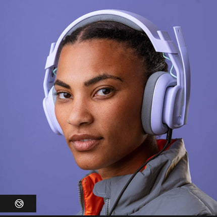 Headset Gaming Logitech Astro A10 Gen 2 | Lila | Sonido Envolvente | Micrófono Flip-to-Mute