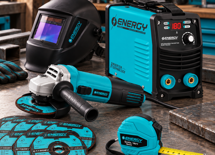 Energy Combo Inversor 130 A y Esmeriladora 800 W, 130/120E