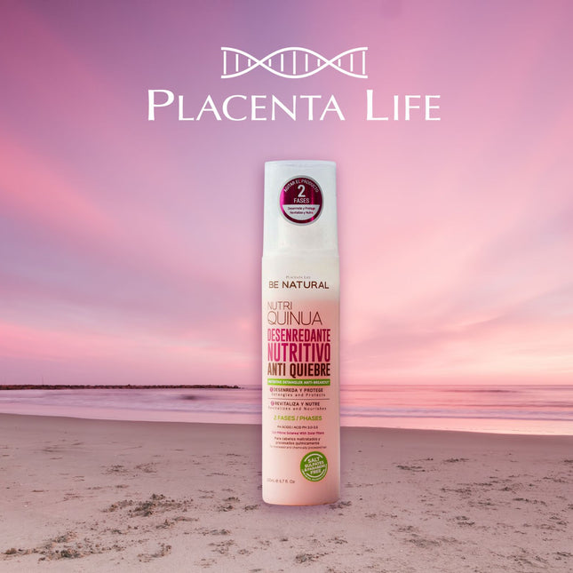 Desenredante Nutritivo Nutri Quinua 200 ml | Placenta Life | Revitaliza, desenreda y protege el cabello tratado