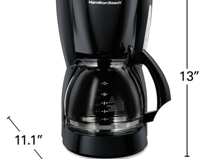 Hamilton Beach cafetera 12 tazas 49316G-MX, plato calentador