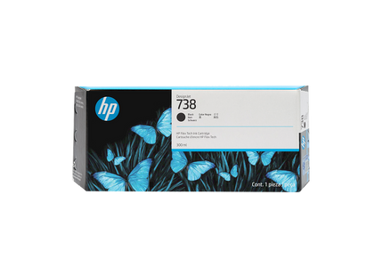Cartucho Tinta DesignJet HP 738 Negro, 498N8A