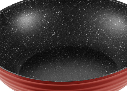 Sartén Wok Antiadherente Winning Star ST-5228, Aluminio 28 cm
