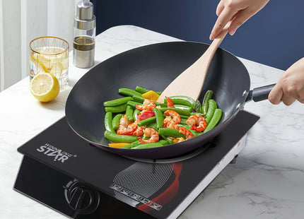 Winning Star cocina de gas 1 quemador vidrio negro, ST-9657