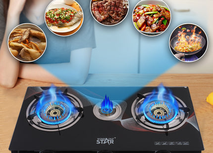 Estufa Winning Star ST-9655 vista completa con acabados en acero inoxidable