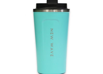 Detalle de la tapa del vaso térmico New Wave con sistema de cierre