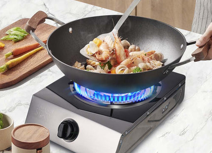 Winning Star cocina de gas 1 quemador gris, ST-9656