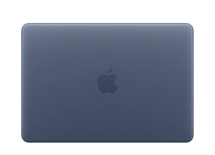 MacBook Neo 13" 2026 azul vista superior con teclado y trackpad abierta