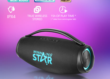 Winning Star Parlante RGB Bluetooth 80W, ST-8102
