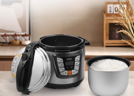 Tapa de olla multiusos ST-2001 con válvula de vapor