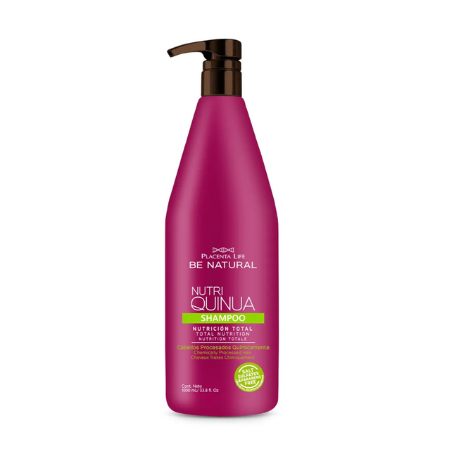 Shampoo Nutritivo Quinua Placent Life | 1000ml | Nutrición intensiva para cabello debilitado y sin vida