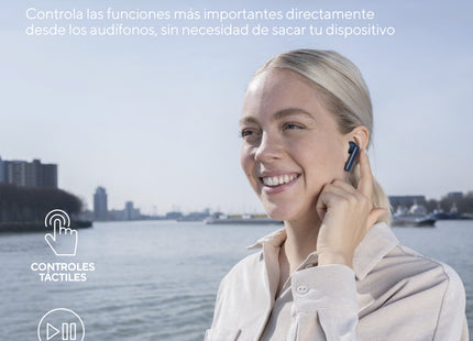 Audífonos Trust BT Control Táctil vista inferior con micrófono