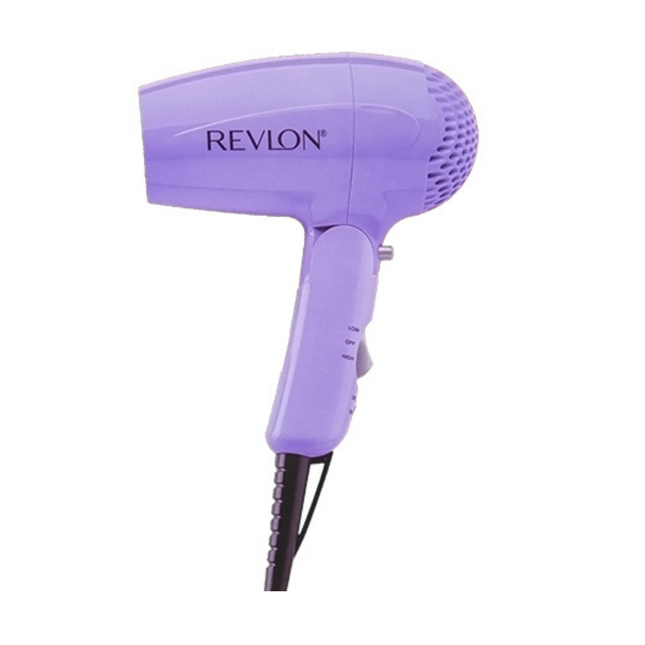Secadora de Viaje Compacta 1875W Revlon Morado | Para secar tu cabello en cualquier lugar con estilo y comodidad
