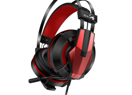Headset Gaming Genius HS-G710V | 7.1 Surround | Vibración | USB | Micrófono con Cancelación de Ruido | Negro/Rojo