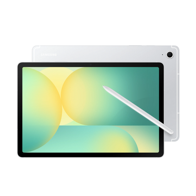 Tablet Samsung Galaxy Tab S10 FE+ vista posterior diseño elegante acabado premium