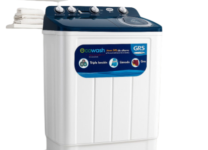 GRS GLT17W Lavadora Semiautomática de Carga Superior de 17 kg con Doble Tina