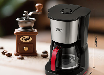 Vista lateral cafetera eléctrica 1.25L Winning Star diseño compacto