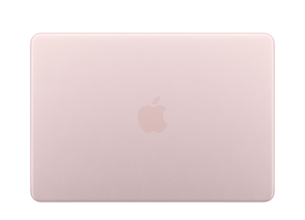 MacBook Neo rosa vista lateral perfil delgado con puertos de conectividad