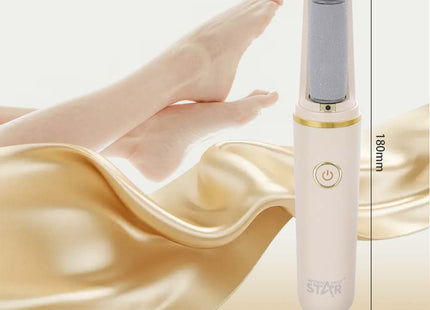 Winning Star Exfoliador Eléctrico para Pies Dorado, ST-5850