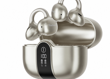 Blackview Audífonos inalámbricos IPX5 ENC dorado, AirBuds 15