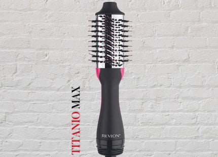 Cepillo Secador Revlon One Step Volumizer Titanium Rosado | Para dar volumen y brillo con tecnología de titanio