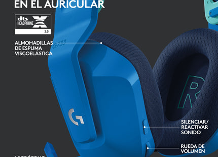 Headset Logitech Gaming G733 | Inalámbrico LIGHTSPEED | Sonido 7.1 | RGB