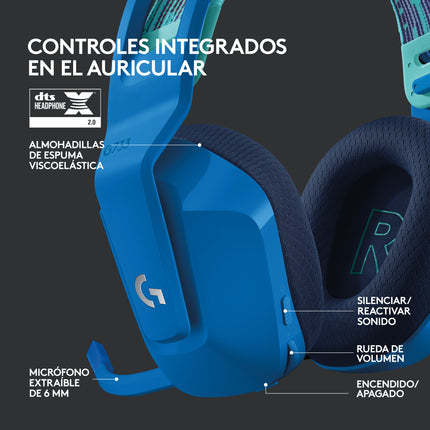 Headset Logitech Gaming G733 | Inalámbrico LIGHTSPEED | Sonido 7.1 | RGB