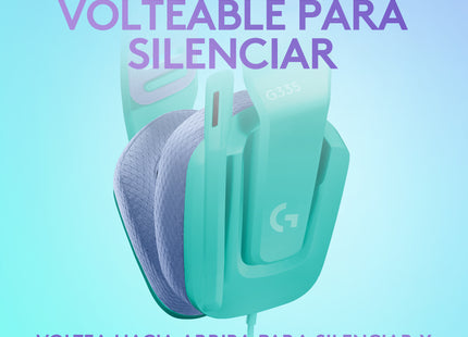 Headset Logitech Gaming G335 | Micrófono Flip-to-Mute | Sonido Estéreo