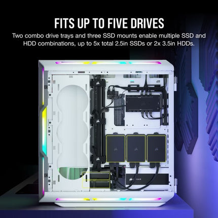 Case Gaming Corsair iCUE 5000T | ATX RGB | Tempered Glass | Mid Tower | Smart White