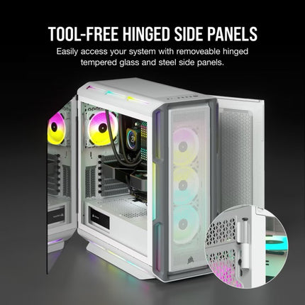 Case Gaming Corsair iCUE 5000T | ATX RGB | Tempered Glass | Mid Tower | Smart White