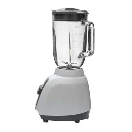 Licuadora Black+Decker BLBD210GSS | 550 W | 10 Velocidades + Pulso | Jarra Vidrio 1.25 L | Gris Metálico