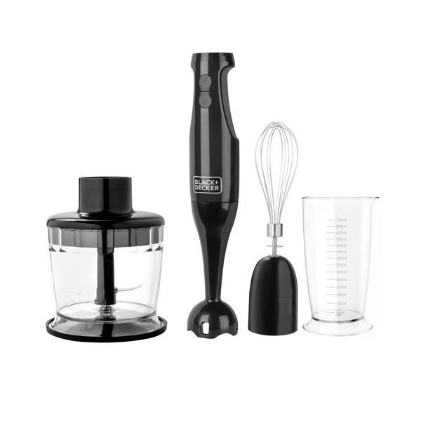Batidora de Inmersión Black+Decker HB2800B | 3 en 1 | 600W | Velocidad Variable | Accesorios Incluidos