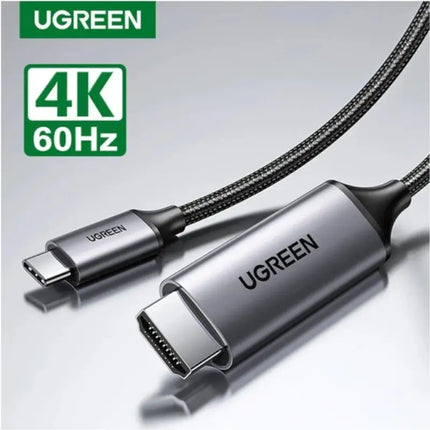 Cable UGREEN MM142 | USB-C a HDMI | 4K @60Hz | 1.5m | Plug & Play | Negro/Gris