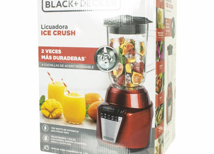 Licuadora Black + Decker BL0876-2RDLA | 1.25L | 700W | 8 Velocidades | Cuchillas de Acero InoxidableRDLA