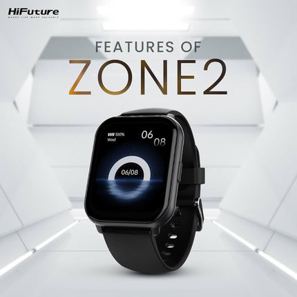 Smart Watch HIFUTURE ZONE 2 | Pantalla Full Touch 1.69” | Monitoreo de Salud | Notificaciones Inteligentes | Resistencia al Agua IP68