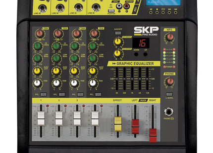SKP VZ-40II mezcladora amplificada 4 canales 1600W