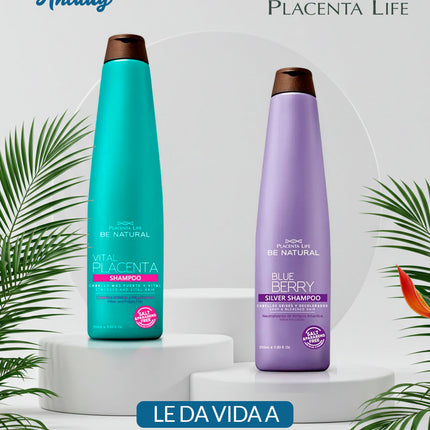 Shampoo Vital Placenta Placent Life | 350ml | Fortalecimiento capilar para cabello débil o en caída