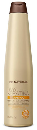 Shampoo Liso Keratina Placent Life | 350ml | Control de frizz y suavidad para cabello alisado