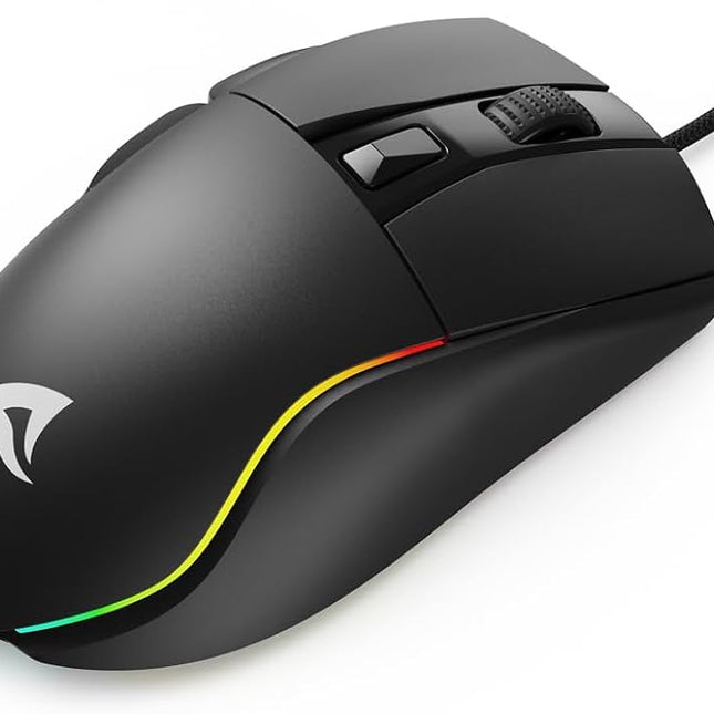 Mouse Gaming Sharkoon SGM35 | Alámbrico | RGB | 6400 DPI | 6 Botones | Ergonómico