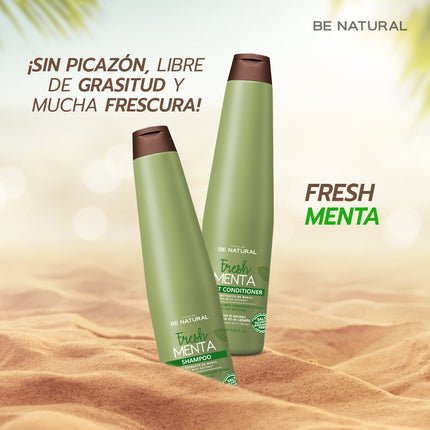 Shampoo Fresh Menta Placent Life | 100ml | Refrescante y revitalizante | Ideal para cuero cabelludo cansado o con sensación de fatiga