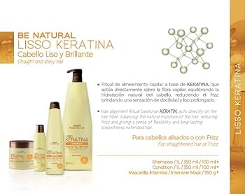 Shampoo Liso Keratina Placent Life | 100ml | Control de frizz y alisado suave para todo tipo de cabello