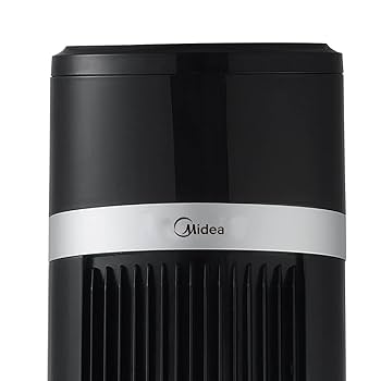 Ventilador de Torre Midea Cool Elegance 48″ MTF18TR‑CA | Blanco y Negro | 3 Velocidades | Oscilación 60° | Control Remoto