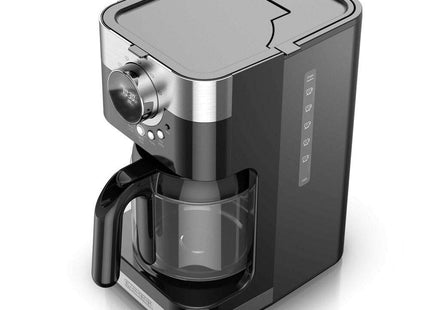 Cafetera Black+Decker CM4200S‑LA | 12 Tazas | Digital Programable 24 h | Vortex™ | Acero Inoxidable