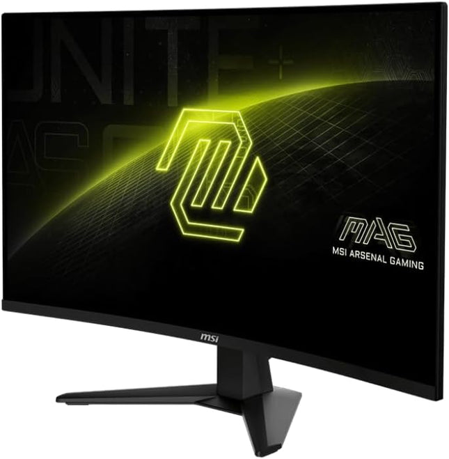 MSI MAG 32C6X perfil lateral mostrando curvatura 1500R del monitor