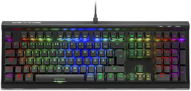 Teclado Gaming Sharkoon Skiller SGK60 | TKL | Kailh BOX Red | RGB | Alámbrico USB | Inglés