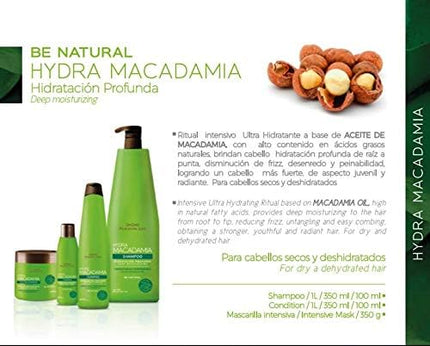 Acondicionador Hidratante Placent Life de Macadamia | 100ml | Nutre | suaviza y protege el cabello seco o maltratado