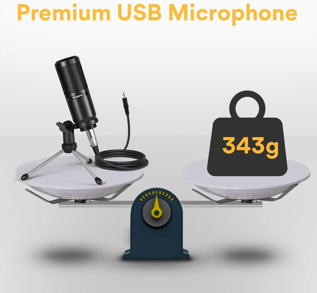 Micrófono de Condensador Maono AU-PM360TR | 3.5mm | Cardioide | 30Hz–16kHz | Sensibilidad -38dB