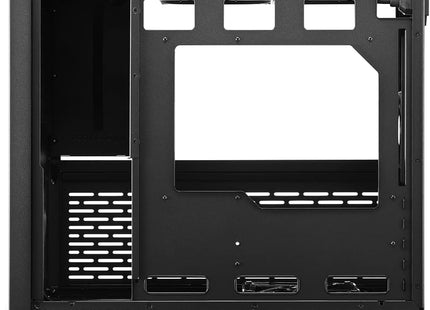 Case Sharkoon MS-Y1000 BK | mATX | Mid Tower | Panel Lateral Vidrio Templado | Diseño Compacto | Color Negro