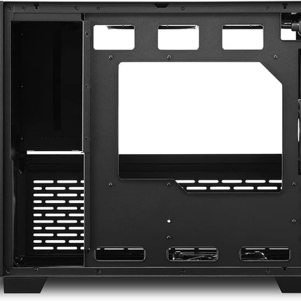 Case Sharkoon MS-Y1000 BK | mATX | Mid Tower | Panel Lateral Vidrio Templado | Diseño Compacto | Color Negro